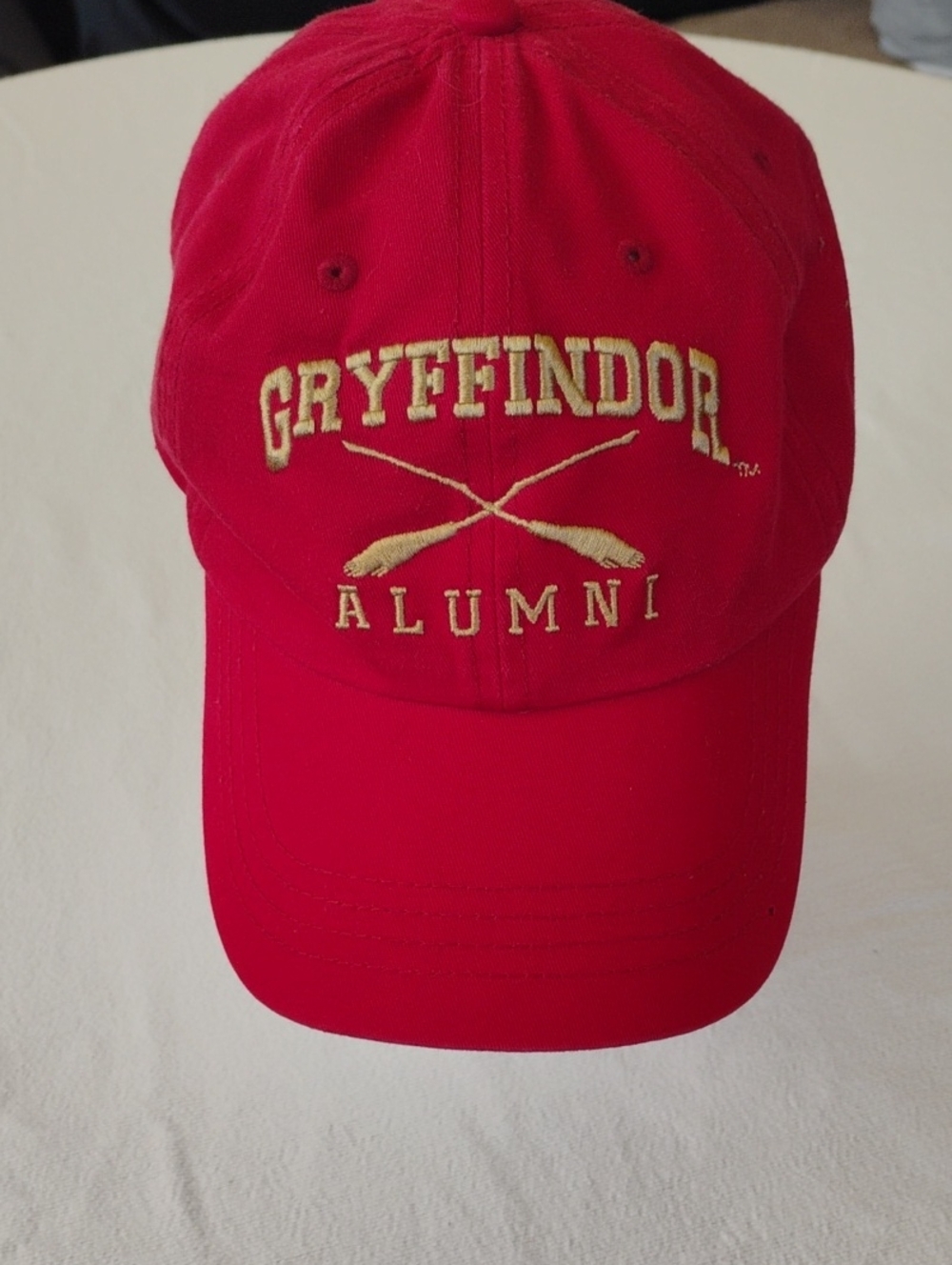 Gryffindor Alumni Red Baseball Cap Red Cotton Adjustable
